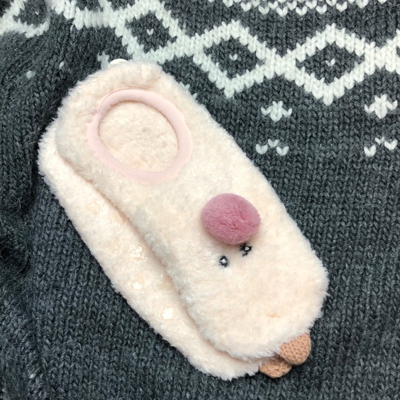 Cozy Fuzzy Unicorn Slipper socks - two left! - Picture 5 of 8